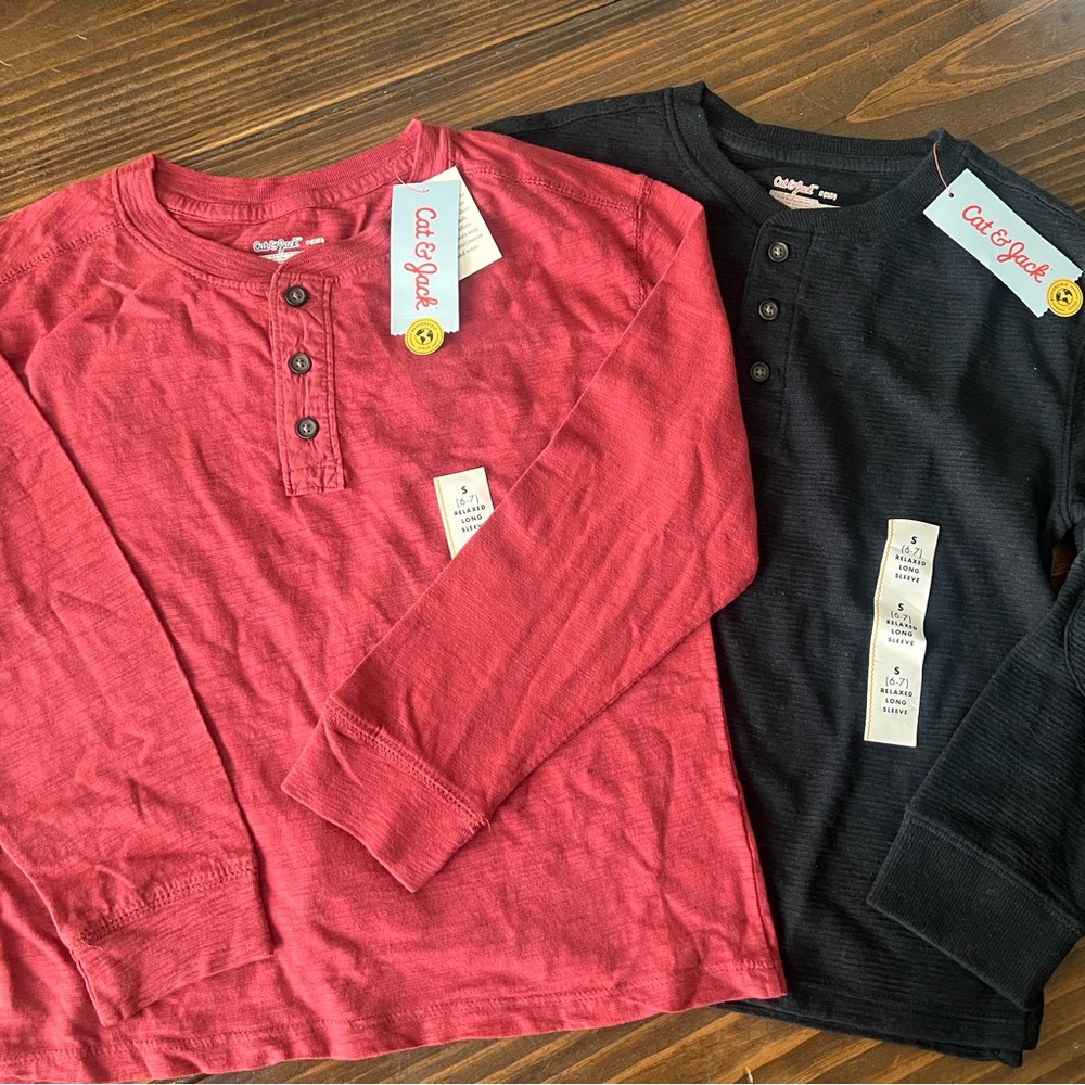 Cat & Jack NEW Long Sleeve Top Bundle